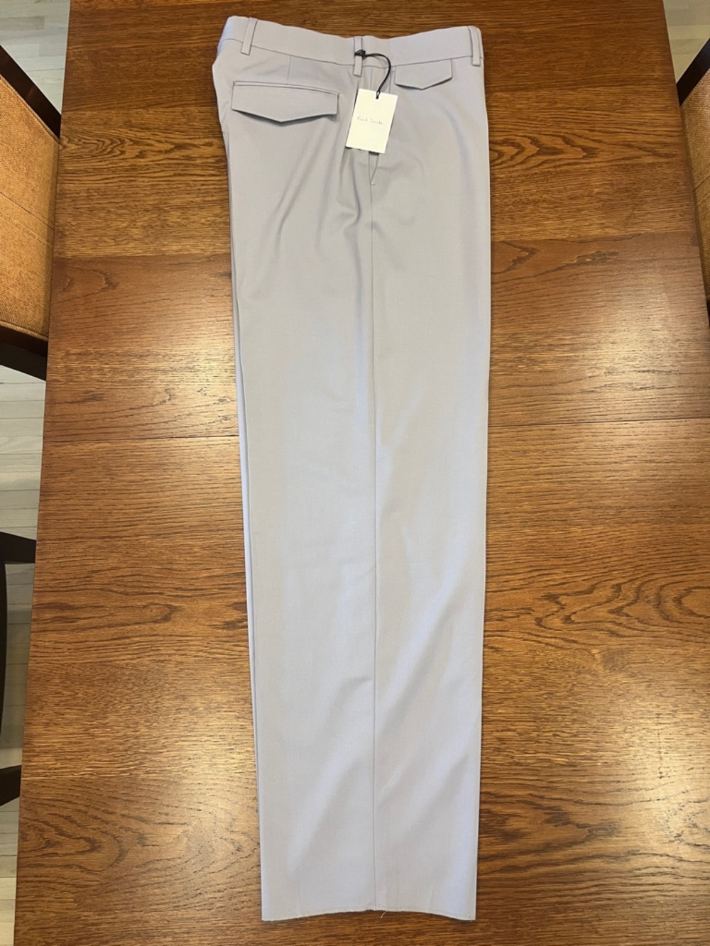 Paul Smith Men's Light Gray / Light Mauve Dress Trousers {Size 34x36 unfinished}